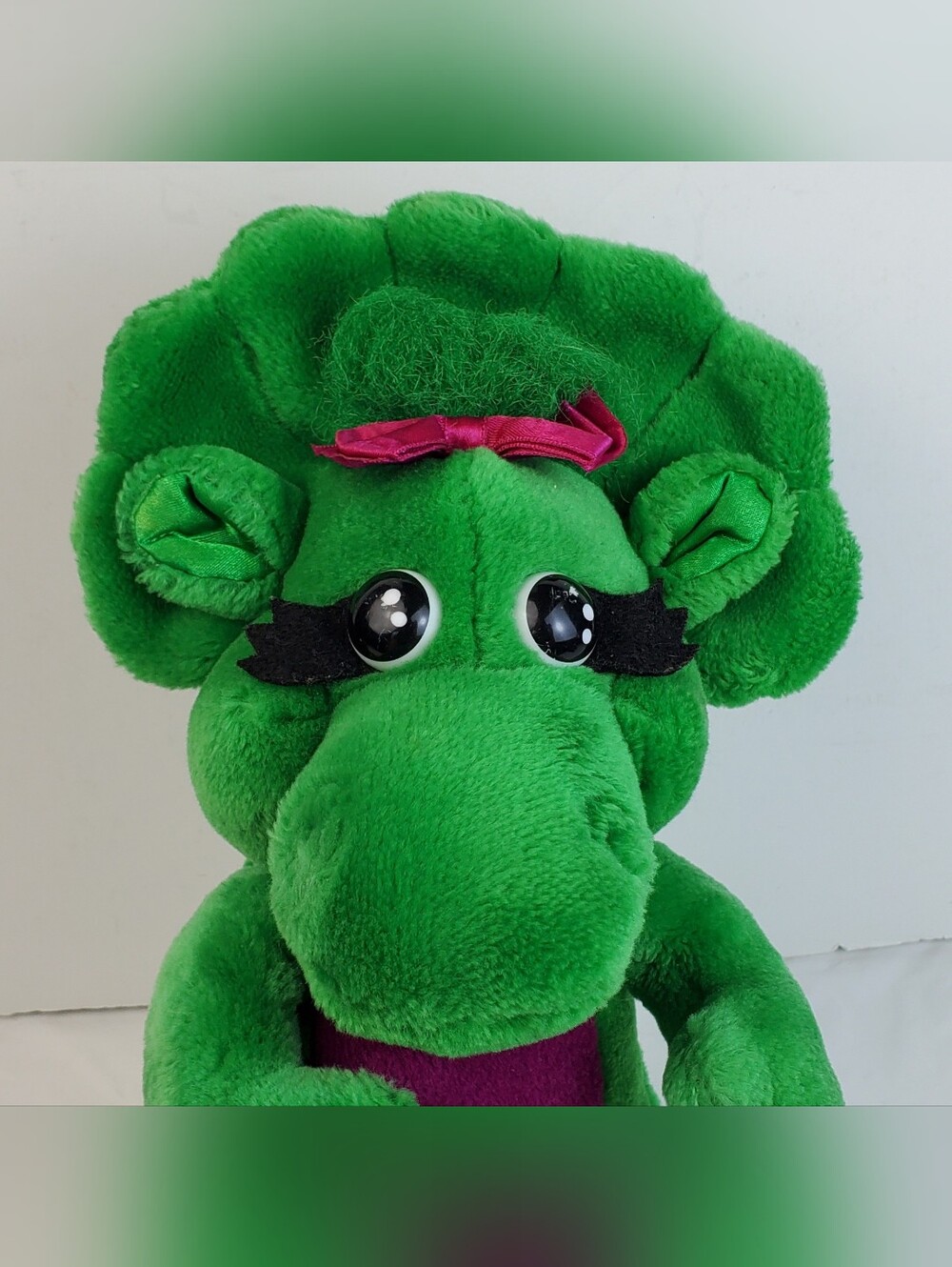 Lyons Group VTG 1992 Baby Bop 14" Plush  Barney Dinosaur Stuffed Animal - GUC
